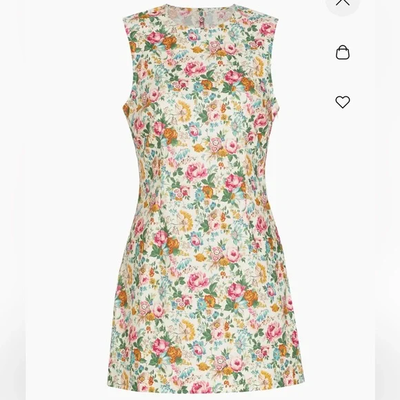 NWT DOEN Adele Dress Liberty Rose Romance Fabric Baby Doll Dress Floral - Picture 6 of 10